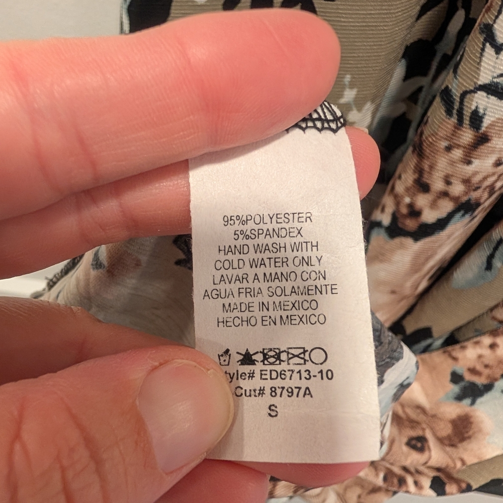HEIMISH USA Mocha Floral Peint Wrap Maxi Dress Size Small - Picture 8 of 8